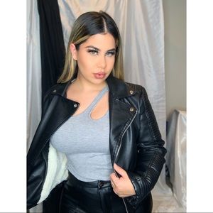 Fashion Nova Motto leather jacket